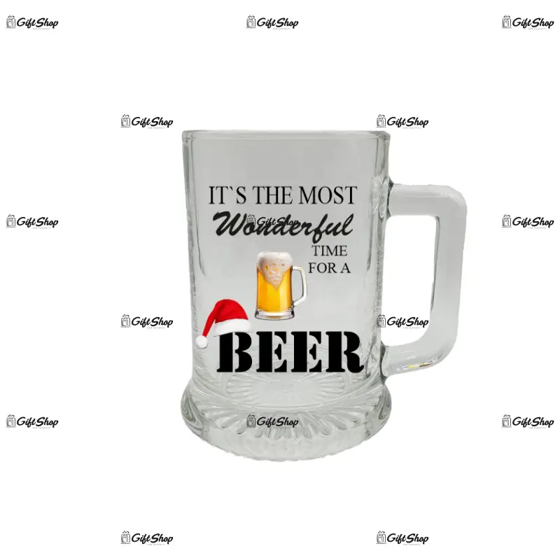 It`s the most wonderful time for a beer, halba cu mesaj